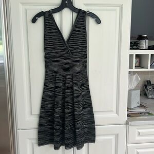 Missoni Black & White Surplice Knit Dress.  38. NWT